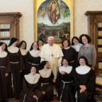 Papa Francesco incontra le Sorelle Povere di Santa Chiara di Paganica (L'Aquila)