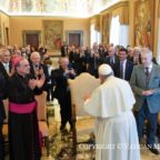 Il papa al Copercom: la comunicazione è la missione nella quotidianità